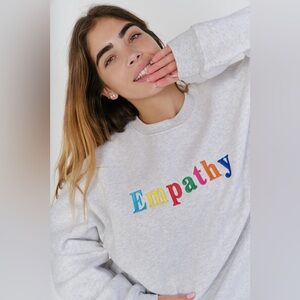 The Mayfair Group Empathy Always Grey Crewneck OS